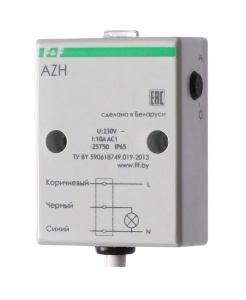 Фотореле AZH, 1NO, 10A(230VAC), 2_100Lx, 230VAC, встроенный датчик, IP65 фото